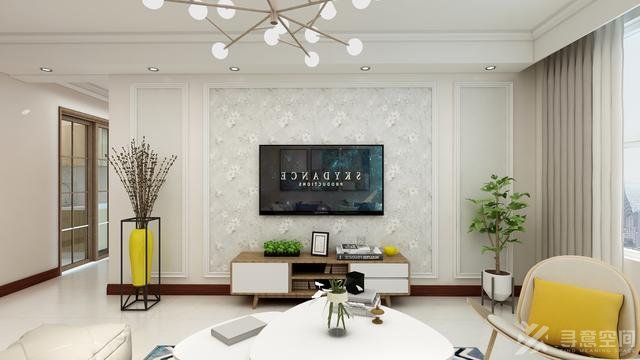 长沙家装效果图:105㎡现代简约风格 超大收纳空间